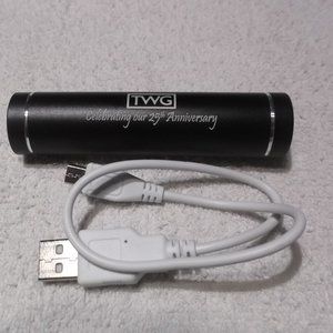 TWG Celebrating Our 25th Anniversary Power Bank Model P806 USB & Mirco USB